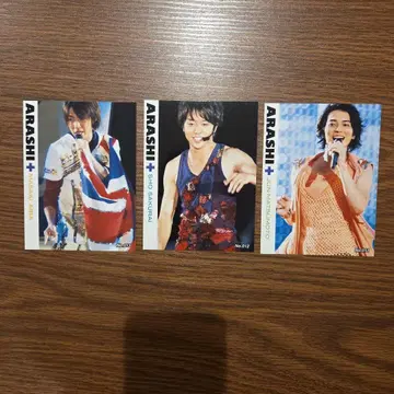 아라시 ARASHI 굿즈 사진 브로마이드 카드 3인 세트