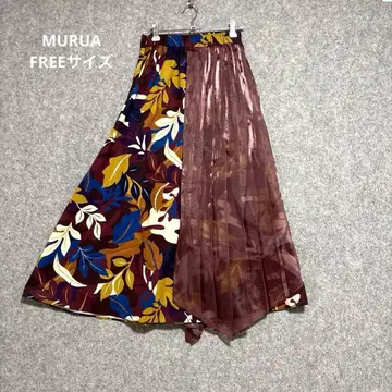 완판템 MURUA 오간자 플리츠 스커트 이소재 믹스 올 패턴 프리