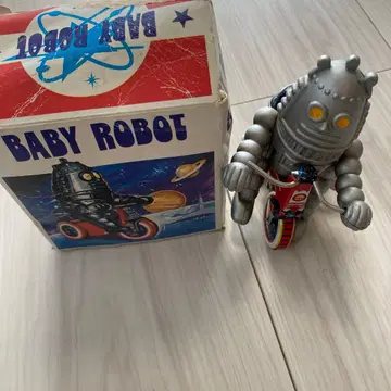 쇼와 레트로 앤티크 완구 BABY ROBOT 바퀴 달린 로봇