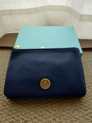 사만사 타바사 쁘띠 초이스 네이비 가죽 지갑