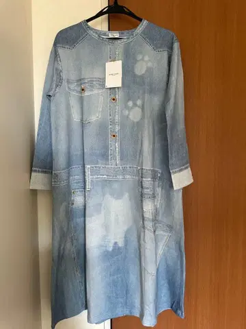 츠모리치사토 슬리브 데님풍 룸웨어