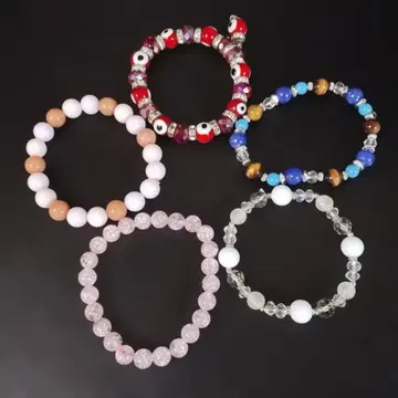 비즈 팔찌 5개 세트