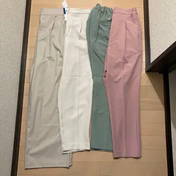 오피스 캐주얼 여성용 와이드 팬츠 테이퍼드 팬츠 묶음 판매 봄옷