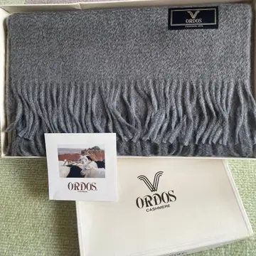 ORDOS 캐시미어 100% 그레이 머플러 남녀 공용