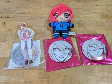 치기리 효마 블루 록 전시회 아크릴 스탠드 치비 봉제 인형 캔 배지