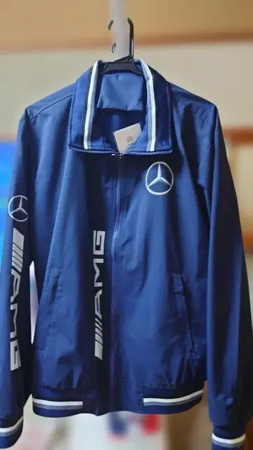 메르세데스 벤츠 AMG 블루 집업 자켓