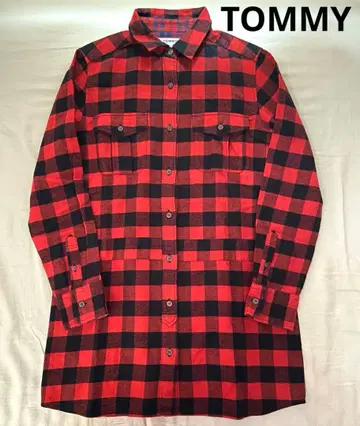 TOMMY 버팔로 체크 긴팔 셔츠