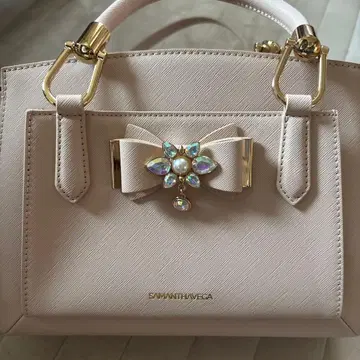 SAMANTHAVEGA 핑크 베이지 핸드백