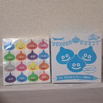 드래곤 퀘스트 슬라임 미니 플레이트 3마리 세트 페이퍼 냅킨