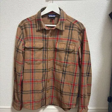 patagonia 브라운 체크 플란넬 셔츠 일본 S~M 사이즈