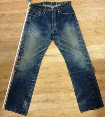 초기 DENIME 가죽 패치 허리 34인치 길이 32인치