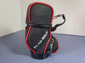 미니어처 골프공 케이스 캐디백 블랙