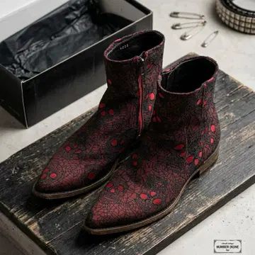 [ 레어 아카이브 ] NUMBER (N)INE 스컬 스파이더 웹 부츠 9