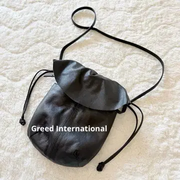 그리드 인터내셔널/SHIBORI BAG 복조리 숄더백 소가죽 S