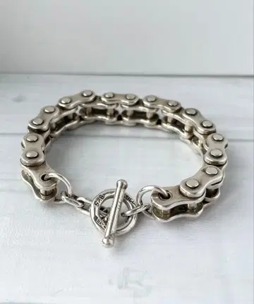 빈티지 멕시칸 실버 925 바이크 체인 팔찌