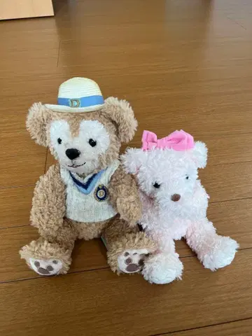 더피와 핑크 봉제 인형 세트