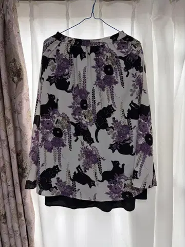 후리후 고양이 패턴 스커트