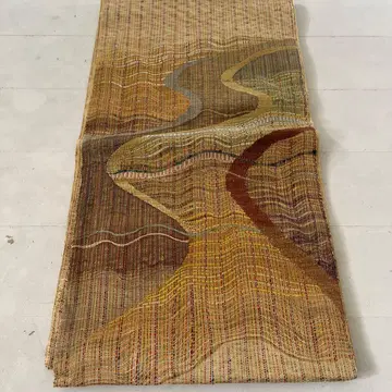 수제 천연 염료 한방 약초 염색 후쿠로 오비 새상품 미재단