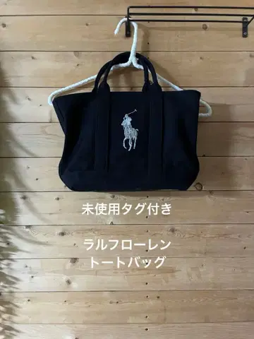 미사용 택 포함 랄프 로렌 토트백