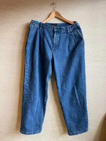 EKAL 다크 블루 데님 와이드 팬츠 L 사이즈