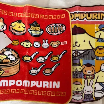 2개 세트 폼폼푸딩 아베일 콜라보 손수건