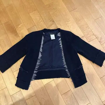 스터닝 루어 트위드 자켓 네이비