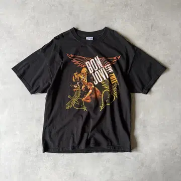 10s BON JOVI 본조비 티셔츠 블랙 XL 사이즈