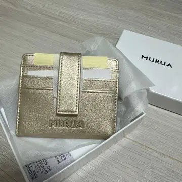 미니 지갑 컴팩트 지갑 MURUA 골드 캐시리스