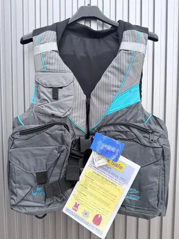 MOBBY DICK JA-5000 낚시용 조끼 M 그레이/파랑