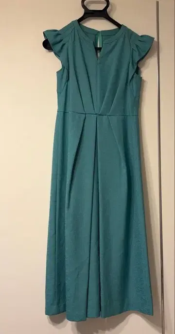 ANAYI 청록색 슬리브리스 롱 원피스 사이즈 36