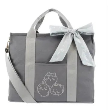 살롱 드 루뱅 치이카와 토트백 숄더끈 포함 그레이 M 사이즈