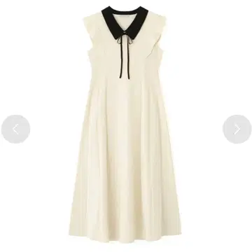 JILLbyJILLSTUART 코르셋 리브 카라 부착 니트 원피스