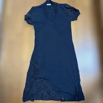 브루넬로쿠치넬리 이소재 사선 절개 티셔츠 원피스