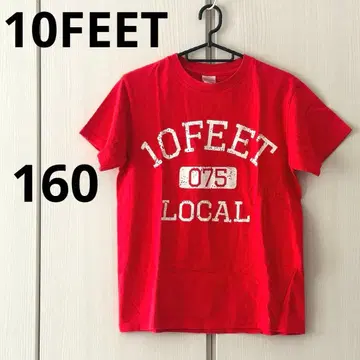 10FEET 티셔츠 사이즈 160 빨간색 교토 대작전