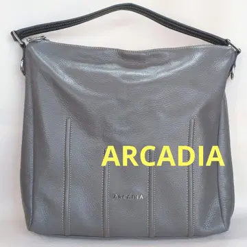 ARCADIA 알케이디아 핸드 숄더백 2way 천연 가죽 그레이