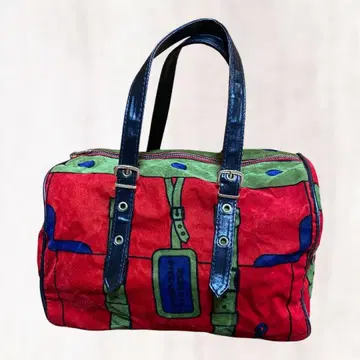 로베르타 디 카메리노 미니 보스턴 백 벨벳 계열 원단 빈티지