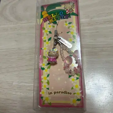 희귀 초레어 새상품 지역 한정 헬로키티 하와이 태닝 플라댄스 스트랩