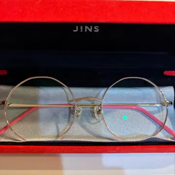 JINS 실버 라운드 안경 패션 안경