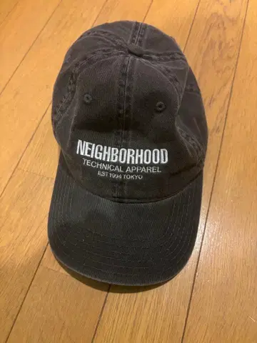 NEIGHBORHOOD CLIC CAP 블랙 색상 데님풍