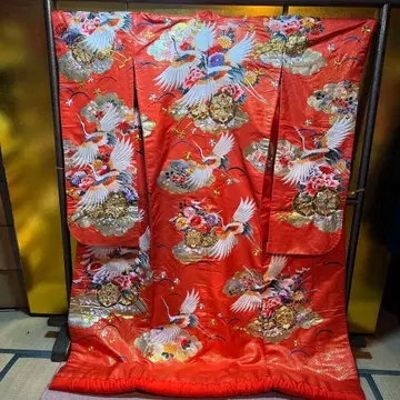 우치카케 이로 우치카케 순수 실크 니시진 비단