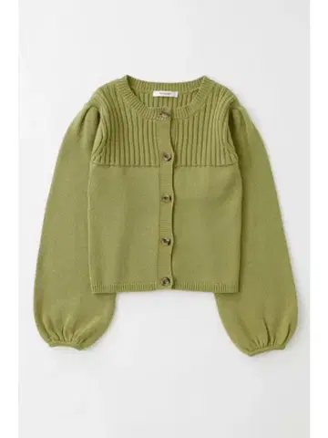 새상품급 MOUSSY 퍼프 슬리브 버튼 업 가디건