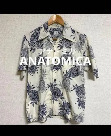 ANATOMICA 파인애플 패턴 반팔 셔츠 S