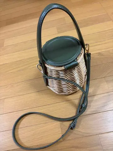 ZARA 자라 라탄 바스켓백 가방