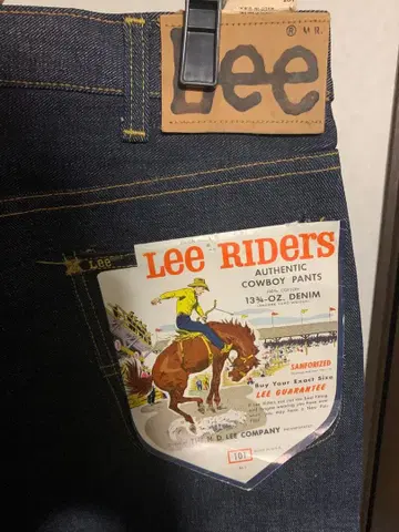 LEE101B 미사용 새상품 사이드 블랙 택 빈티지