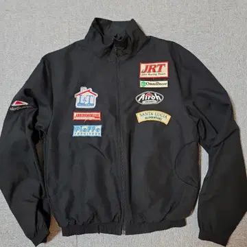 90s Airoh 블랙 레이싱 자켓