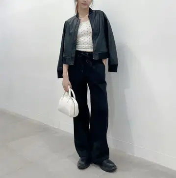 GU 레더 터치 블루종 M