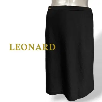 *LEONARD *블랙 타이트 스커트