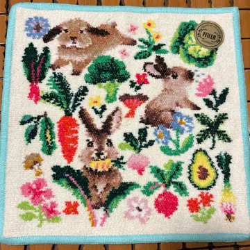 [ 새상품 ] 페이 라빗 베지터블 손수건 토끼