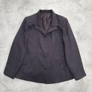 테일러드 자켓 보라색 L 폴리에스테르 노옴코어 깔끔한 심플