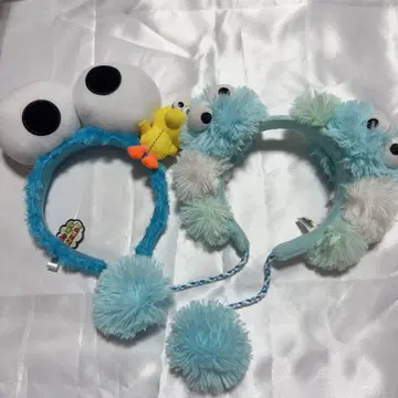 USJ 쿠키 몬스터 머리띠 스카이블루